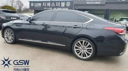 제네시스 G80 19인치 휠복원 완벽스퍼터링휠도색작업 광주휠복원 지에스더블유광주점 / 대전 유성구 복용동
