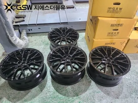 동탄 휠도색 제네시스 G80 19인치 휠 순정색상에서 블랙유광 크롬 도색 작업 후기입니다! / 대전 유성구 복용동