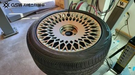 대전 휠수리 잘하는 업체! 제네시스 G90 19인치 순정 휠 도장면 떨어짐으로 인한 복원장착 작업 후기입니다. / 대전 유성구 복용동