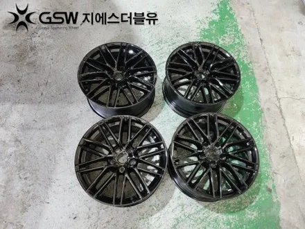 남양주 휠도색 제네시스 G70 18인치휠 블랙유광 크롬 휠도색 작업 후기 / 대전 유성구 복용동