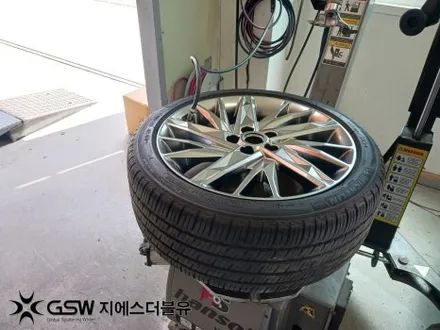 홍성 그랜저 IG 19인치휠 반광 스크래치 휠복원 작업 후기 / 대전 유성구 복용동