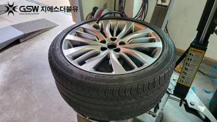 화성 휠수리 제네시스 DH 19인치휠 반광 스크래치 작업 후기 / 대전 유성구 복용동