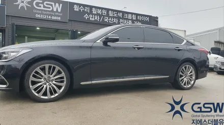 제네시스 G80 19인치 휠복원 완벽스퍼터링휠도색작업 광주휠복원 지에스더블유광주점 / 대전 유성구 복용동