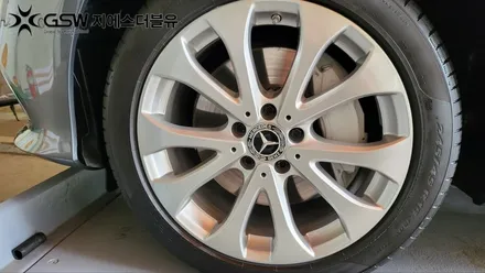 대전 벤츠 E클래스 순정 18인치 휠 스크래치로 인한 휠 복원 작업 후기 / 대전 유성구 복용동