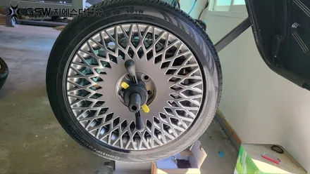 대전 휠수리 잘하는 업체! 제네시스 G90 19인치 순정 휠 도장면 떨어짐으로 인한 복원장착 작업 후기입니다. / 대전 유성구 복용동