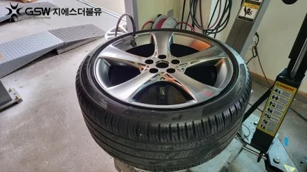 대전 휠복원 제네시스 G80 20인치휠 반광 스크래치 작업 후기 / 대전 유성구 복용동