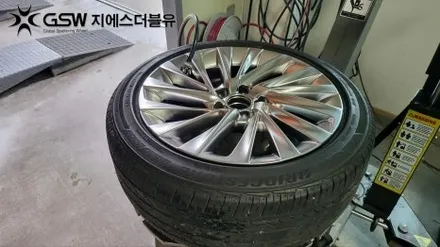 휠복원 렉서스 ES300H 18인치휠 반광 스크래치 작업 후기 / 대전 유성구 복용동