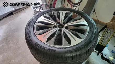 청주 휠복원 기아 K8 하이브리드 18인치휠 다이아컷팅 작업 후기 / 대전 유성구 복용동