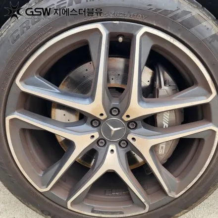 강남 휠복원 벤츠 GLE53 AMG 21인치휠 다이아컷팅 작업 후기 / 대전 유성구 복용동