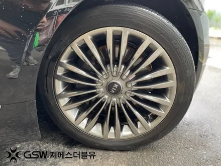[봉담휠복원] 기아 K9 19인치 휠분체도장 복원 장착 후기 / 대전 유성구 복용동