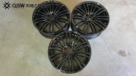 [서산 휠도색] BMW 540I 19인치 블랙유광 크롬 휠도색 작업 후기 / 대전 유성구 복용동