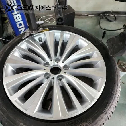 BMW GT 19인치휠 다이아컷팅 평택휠복원 작업 후기 / 대전 유성구 복용동