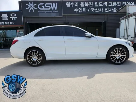 대전 벤츠 C200D 18인치 다이아몬드 컷팅 휠분체도장 작업 후기 / 대전 유성구 복용동