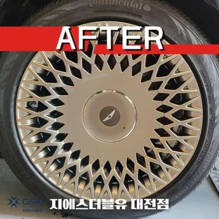 대전 휠수리 잘하는 업체! 제네시스 G90 19인치 순정 휠 도장면 떨어짐으로 인한 복원장착 작업 후기입니다. / 대전 유성구 복용동