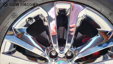 하남 휠도색 카니발 19인치 휠 도장면 떨어짐으로 인한 화이트 크롬 휠 도색장착 작업 후기 / 대전 유성구 복용동