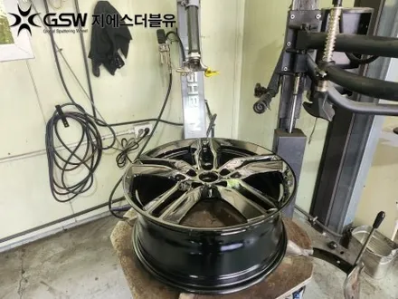 당진 BMW X1 18인치휠 블랙크롬 휠도색 작업 후기 / 대전 유성구 복용동