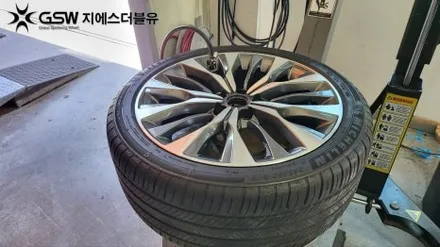 대구 휠복원 기아 K8 19인치휠 컷팅휠작업 후기 / 대전 유성구 복용동