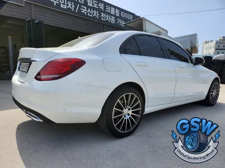 대전 벤츠 C200D 18인치 다이아몬드 컷팅 휠분체도장 작업 후기 / 대전 유성구 복용동