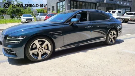 제네시스 휠복원 잘하는 업체! G80 20인치 반광 스크래치 휠 복원 후기! / 대전 유성구 복용동