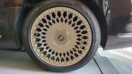 대전 휠수리 잘하는 업체! 제네시스 G90 19인치 순정 휠 도장면 떨어짐으로 인한 복원장착 작업 후기입니다. / 대전 유성구 복용동