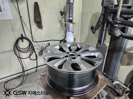쉐보레 올뉴 말리부 19인치휠 반광 스크래치 청주 휠복원 / 대전 유성구 복용동