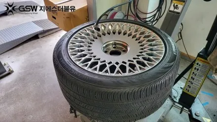 제네시스 G90 19인치휠 반광 스크래치 청주 휠복원 / 대전 유성구 복용동