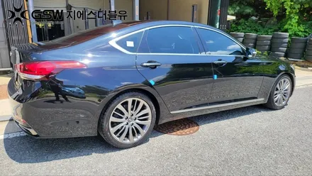 [오산휠복원] 제네시스 DG G80 19인치 휠 긁힘으로 인한 스퍼터링 휠복원 작업 후기 / 대전 유성구 복용동