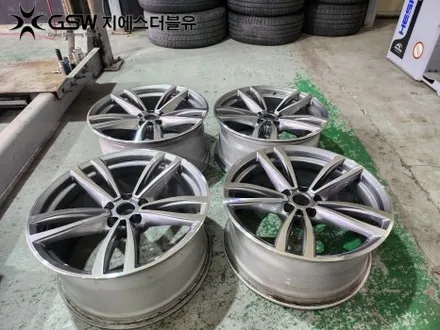 BMW 휠복원 740D 19인치휠 다이아컷팅 복원 작업 / 대전 유성구 복용동