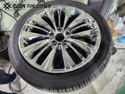 공주 BMW 휠도색 X3 19인치휠 화이트 크롬 작업 후기 / 대전 유성구 복용동