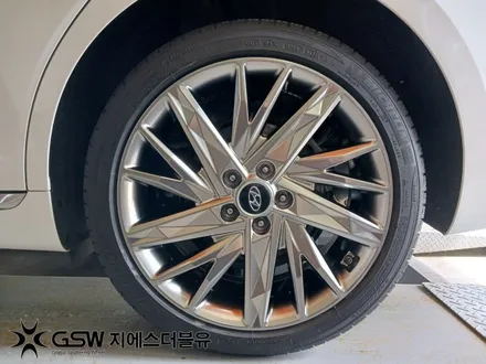 홍성 그랜저 IG 19인치휠 반광 스크래치 휠복원 작업 후기 / 대전 유성구 복용동