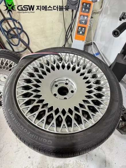 대전 휠복원 제네시스 G90 19인치휠 반광 스크래치 작업 후기 / 대전 유성구 복용동