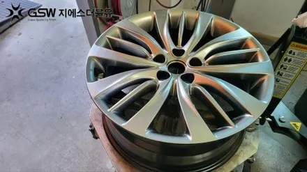 제네시스 DH 19인치휠 반광 스퍼터링 대구 휠복원 / 대전 유성구 복용동