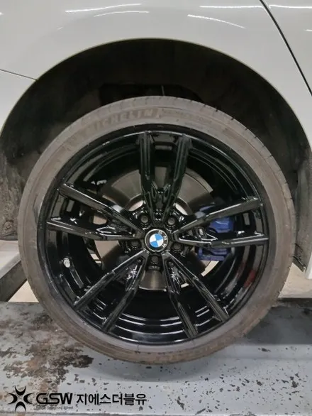 부산 BMW 휠도색 잘하는 곳 M340i 19인치 블랙유광 휠도색 / 대전 유성구 복용동