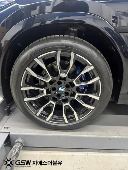 판교 BMW 휠도색 잘하는 곳! X6 21인치 블랙유광 도색 작업 / 대전 유성구 복용동