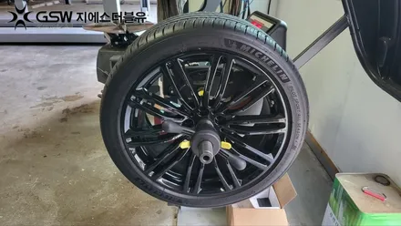 [서산 휠도색] BMW 540I 19인치 블랙유광 크롬 휠도색 작업 후기 / 대전 유성구 복용동