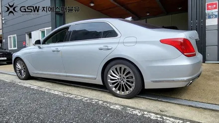 천안 휠수리 제네시스 EQ900 19인치휠 스크래치 수리장착 후기 / 대전 유성구 복용동