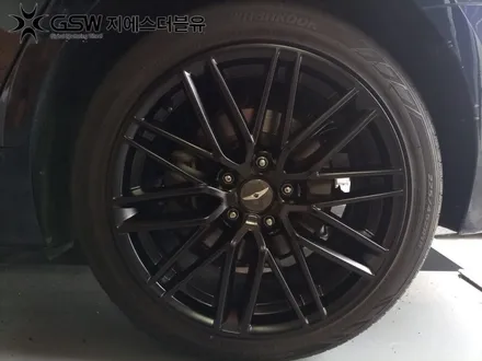 천안 휠도색 제네시스 G70 19MY 18인치휠 특별한 블랙반무광 도색 작업 방법! / 대전 유성구 복용동