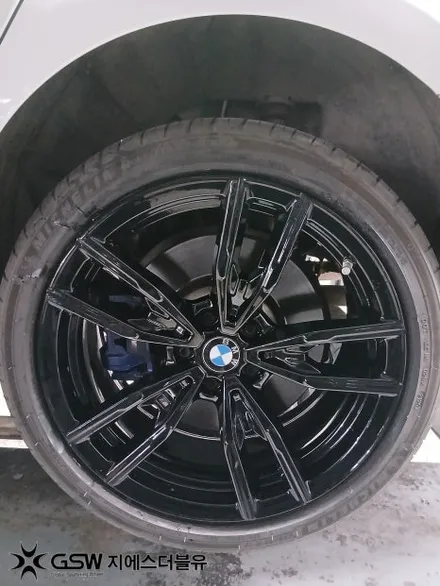 부산 BMW 휠도색 잘하는 곳 M340i 19인치 블랙유광 휠도색 / 대전 유성구 복용동