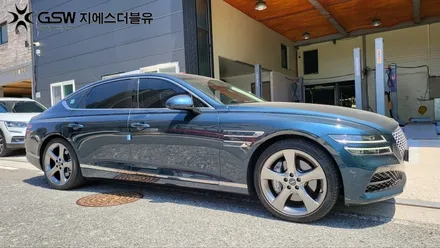 제네시스 휠복원 잘하는 업체! G80 20인치 반광 스크래치 휠 복원 후기! / 대전 유성구 복용동