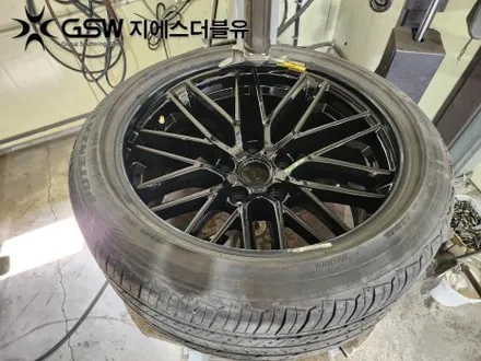 남양주 휠도색 제네시스 G70 18인치휠 블랙유광 크롬 휠도색 작업 후기 / 대전 유성구 복용동
