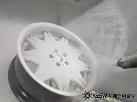 자동차휠복원 벤츠 E220D 컷팅휠 작업 잘하는 업체! GSW / 대전 유성구 복용동
