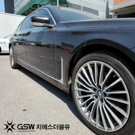 BMW 730LD 20인치휠 다이아컷팅 대전 휠복원 작업 후기 / 대전 유성구 복용동