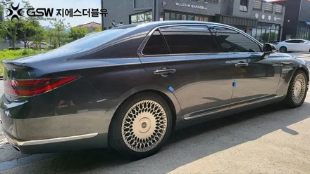 제네시스 G90 19인치휠 반광 스크래치 청주 휠복원 / 대전 유성구 복용동