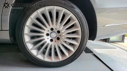 자동차 휠 복원 벤츠 S350 순정 19인치 휠 수리장착 작업 후기 / 대전 유성구 복용동