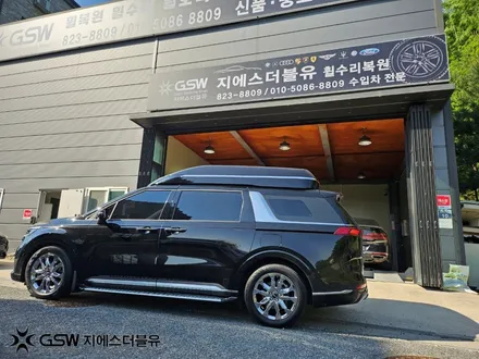 청주 카니발 19인치휠 컷팅 휠에서 화이트 크롬 휠도색 작업 후기 / 대전 유성구 복용동