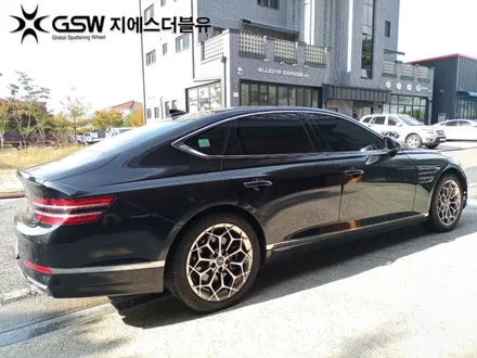 대전 휠복원 제네시스 G80 19인치휠 반광 스크래치 휠복원 작업 후기 / 대전 유성구 복용동
