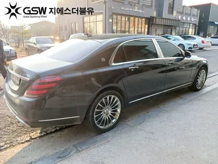 벤츠 휠도색 S클래스 마이바흐 20인치휠 화이트 크롬 대전 휠도색 작업 후기 / 대전 유성구 복용동