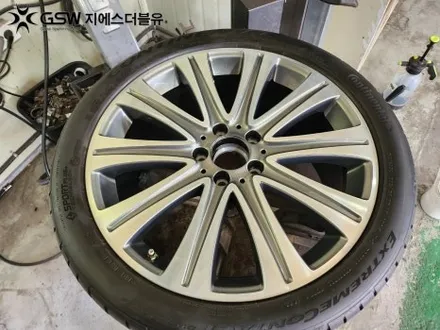 벤츠휠 복원 E450 19인치휠 컷팅휠 작업 후기 / 대전 유성구 복용동