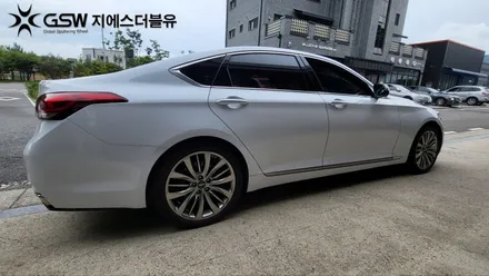화성 휠수리 제네시스 DH 19인치휠 반광 스크래치 작업 후기 / 대전 유성구 복용동