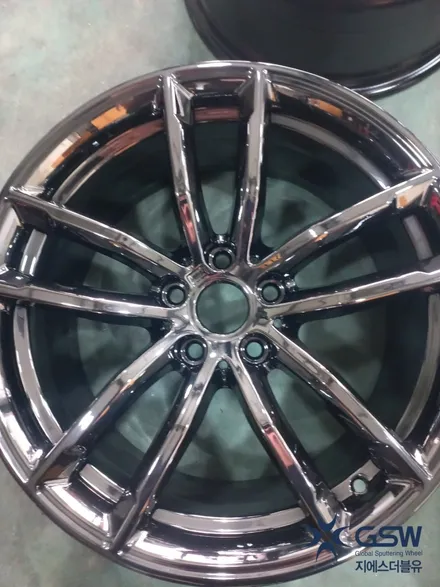BMW5시리즈 G30 18인치 블랙크롬 휠도색 작업 / 대전 유성구 복용동